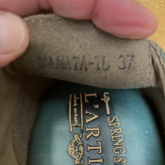 Women's teal L’Artiste by Spring Step Mamata Mary Jane clog. Size 37 - Picture 6 of 9